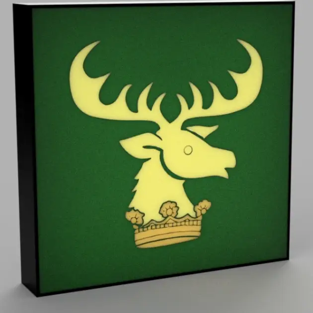 Lampa 3D Birou Game of Thrones Casa Baratheon